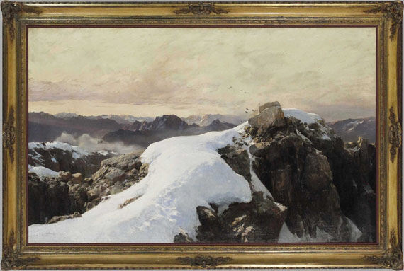 Edward Theodore Compton - Morgen auf Bergeshöhe - Image du cadre