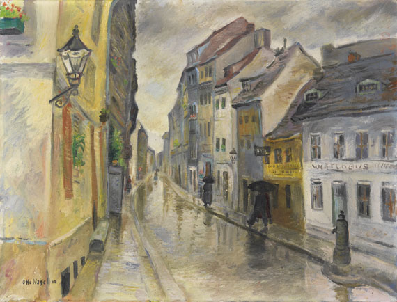 Otto Nagel - Petristrasse im Regen