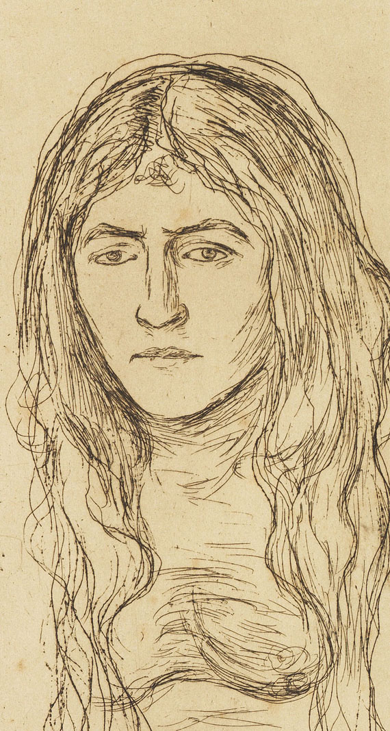 Edvard Munch - Weib mit langem Haar - Autre image