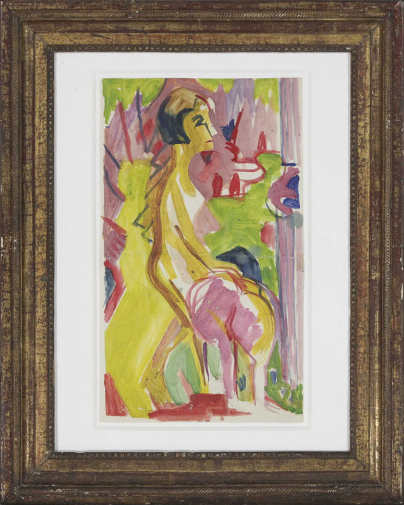 Ernst Ludwig Kirchner - Zwei weibliche Akte - Image du cadre