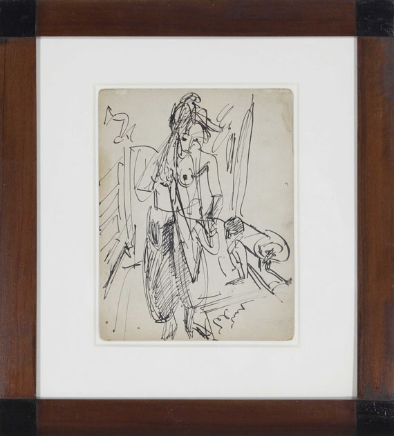Ernst Ludwig Kirchner - Weiblicher Akt - Image du cadre