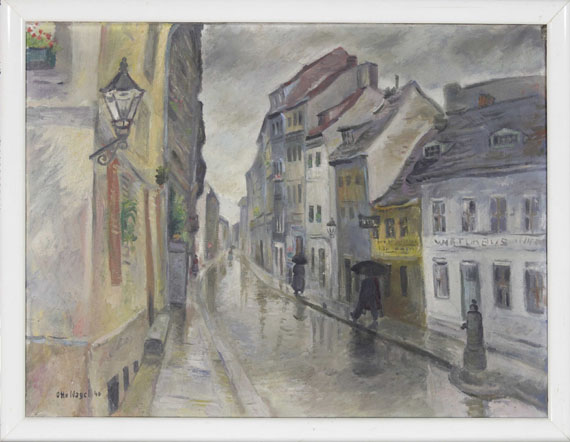 Otto Nagel - Petristrasse im Regen - Image du cadre