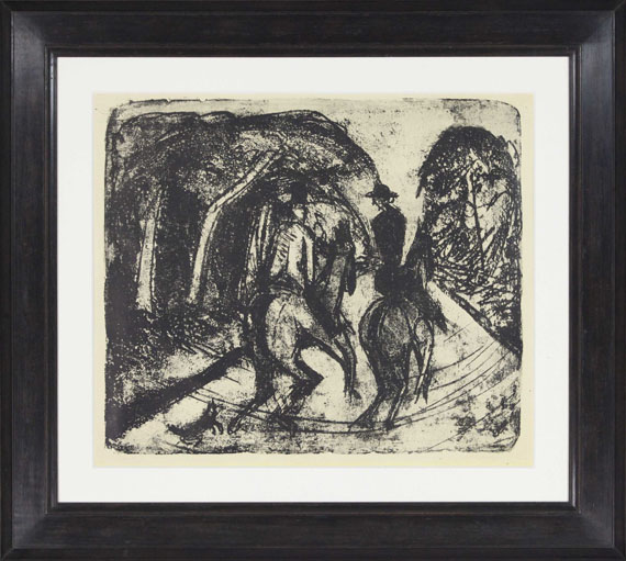 Ernst Ludwig Kirchner - Reiter im Grunewald - Image du cadre