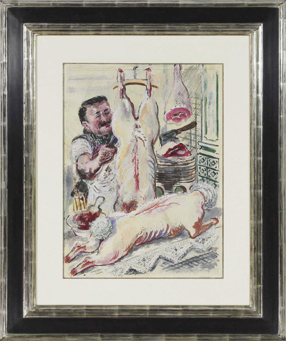 George Grosz - Butchershop I - Image du cadre