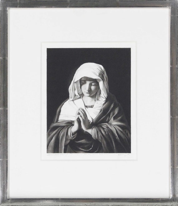 Robert Longo - Die Jungfrau Maria im Gebet - Image du cadre