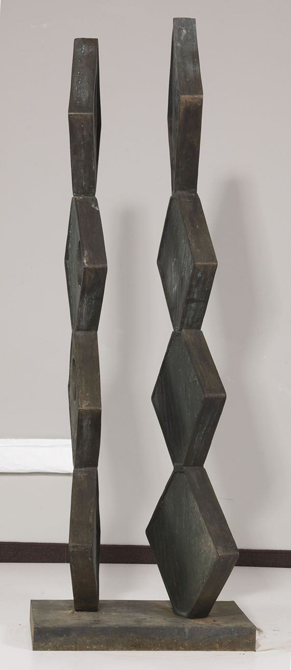 Barbara Hepworth - Square Forms (Two Sequences) - Verso