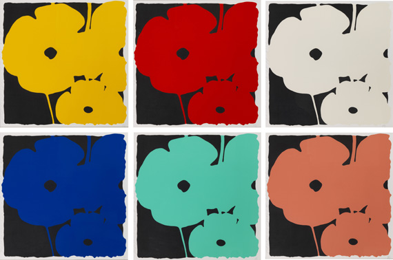 Donald Sultan - Poppies