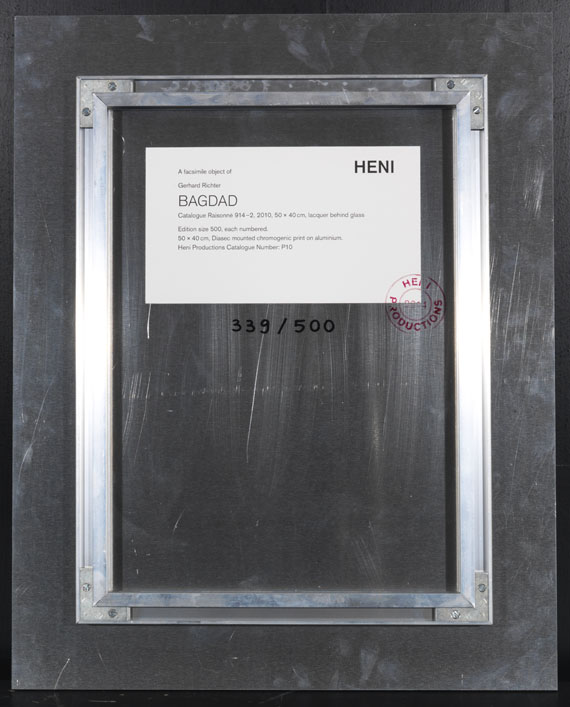 Gerhard Richter - Ifrit / Bagdad / Bagdad / Aladin - Verso