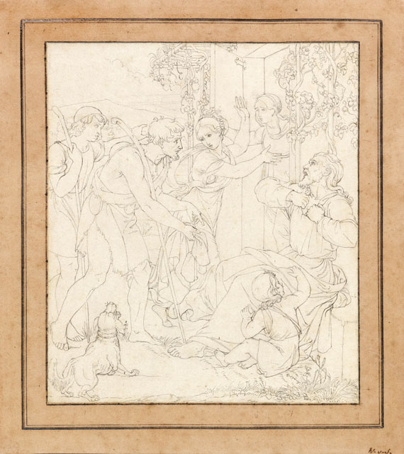 Friedrich Wilhelm Schadow - Die Klage Jakobs um Joseph (Freskoentwurf für die Casa Bartholdy in Rom) - Autre image
