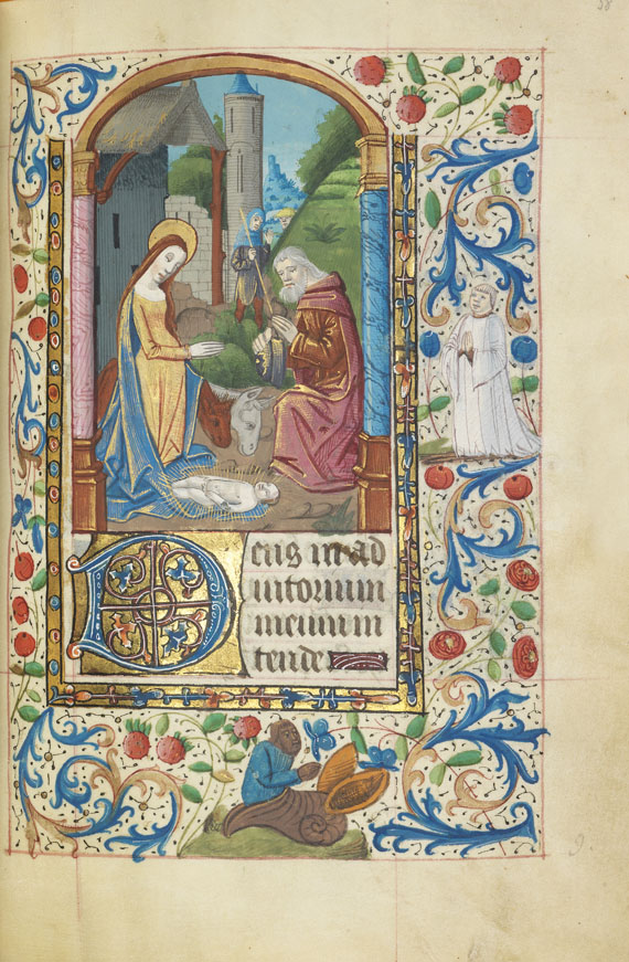   - Mittelalterliches Stundenbuch Pergamentmanuskript Troyes - Autre image