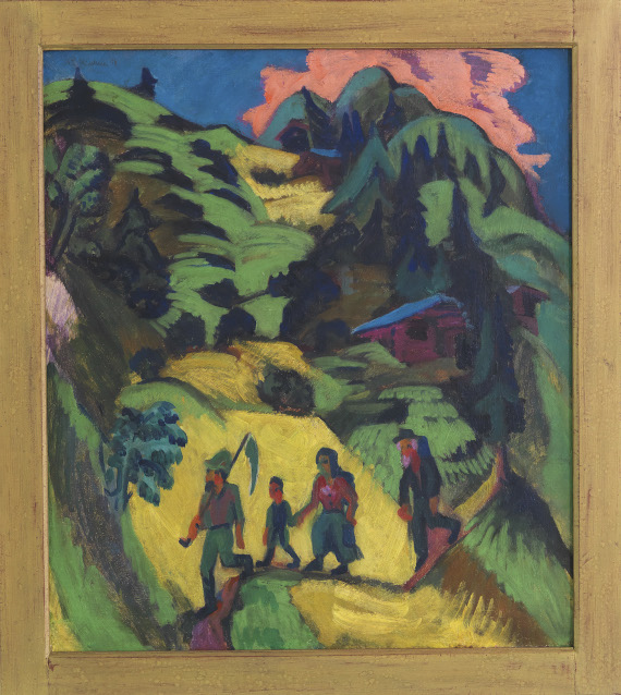 Ernst Ludwig Kirchner - Heimkehrender Heuer - Image du cadre