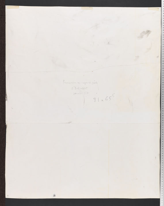 Jean Dubuffet - Promeneur au regard pâle - Verso