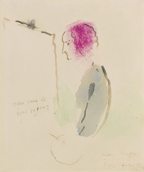 Marc Chagall - Merci pour le beau séjour