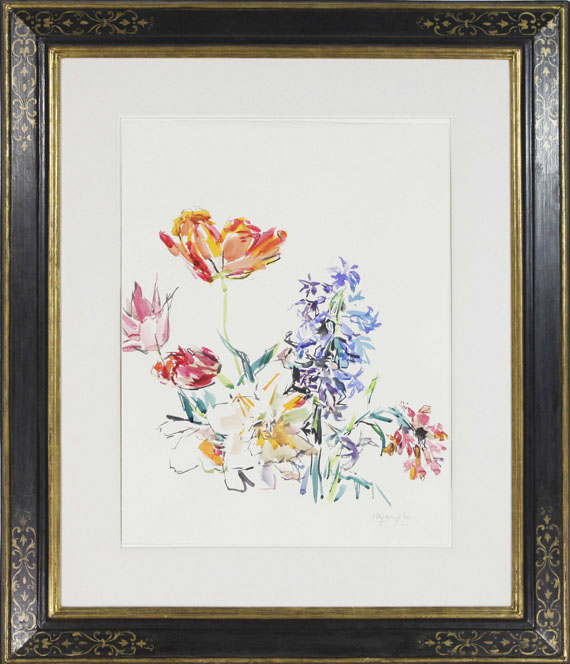 Oskar Kokoschka - Frühlingsblumen - Image du cadre