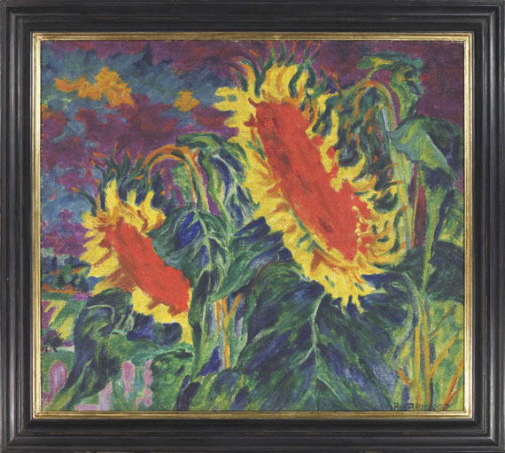 Philipp Bauknecht - Zwei Sonnenblumen - Image du cadre