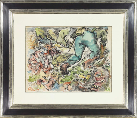 George Grosz - Cain and Abel - Image du cadre