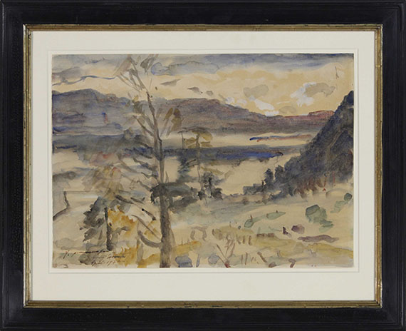Lovis Corinth - Walchensee Landschaft - Image du cadre