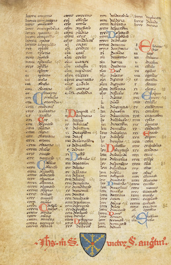 Mauritius Hibernicus - Distinctiones. Manuskript auf Pergament - Autre image