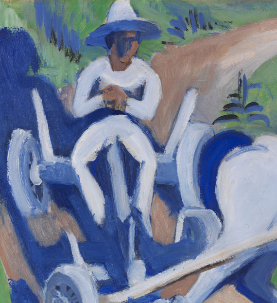 Ernst Ludwig Kirchner - Bauernwagen mit Pferd - Autre image