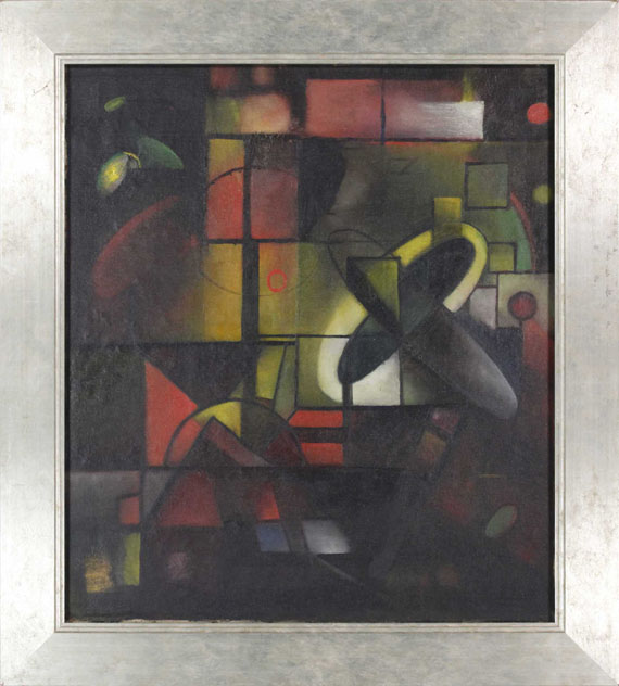 Georg Muche - Abstrakte Komposition - Image du cadre