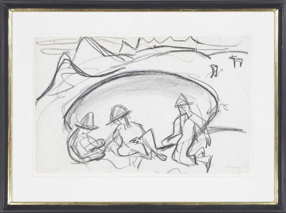 Ernst Ludwig Kirchner - Knaben am See - Image du cadre