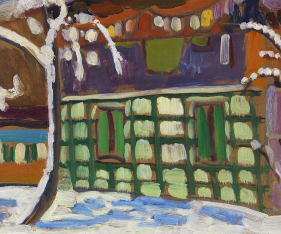 Gabriele Münter - Haus mit Schneebäumen in Kochel - Autre image