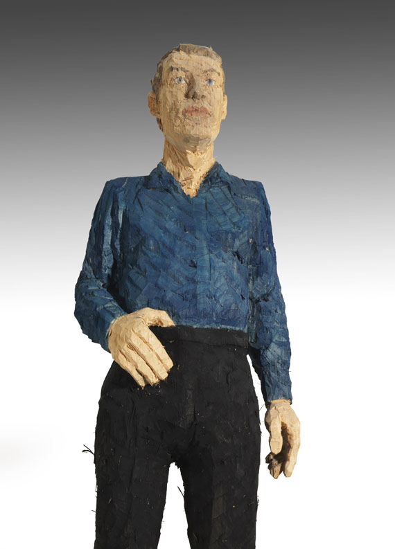 Stephan Balkenhol - Mann mit blauem Hemd - Autre image