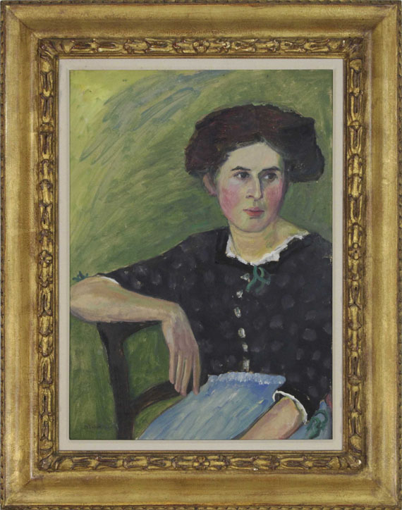Gabriele Münter - Frauenporträt - Image du cadre