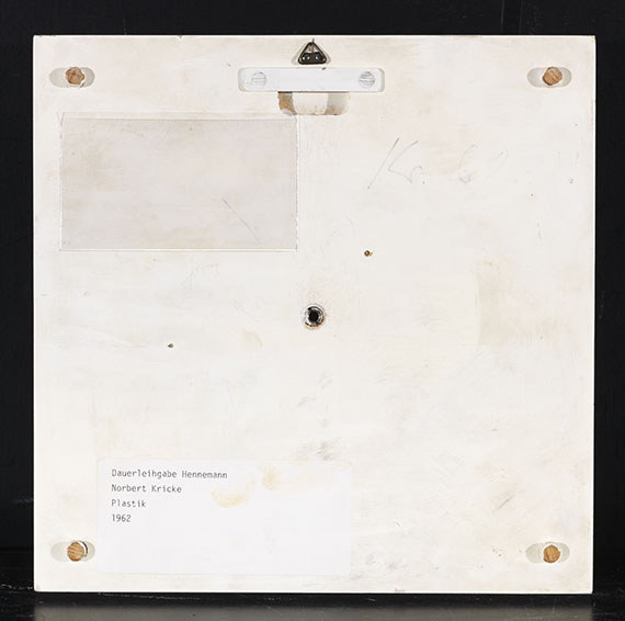Norbert Kricke - Ohne Titel (Raumplastik) - Verso