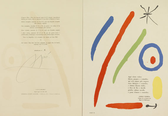 Joan Miró - El vol de l'Alosa + gerahmte Graphik - Autre image