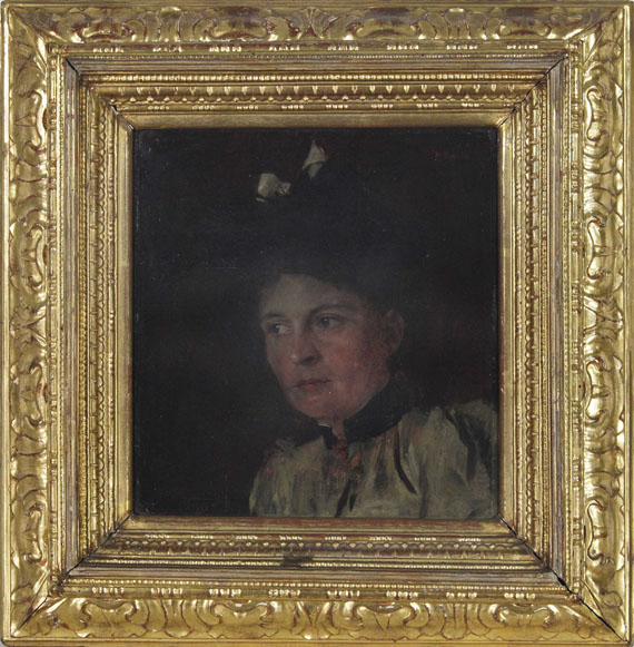 Wilhelm Leibl - Bildnis Frau Auguste Mayr - Image du cadre