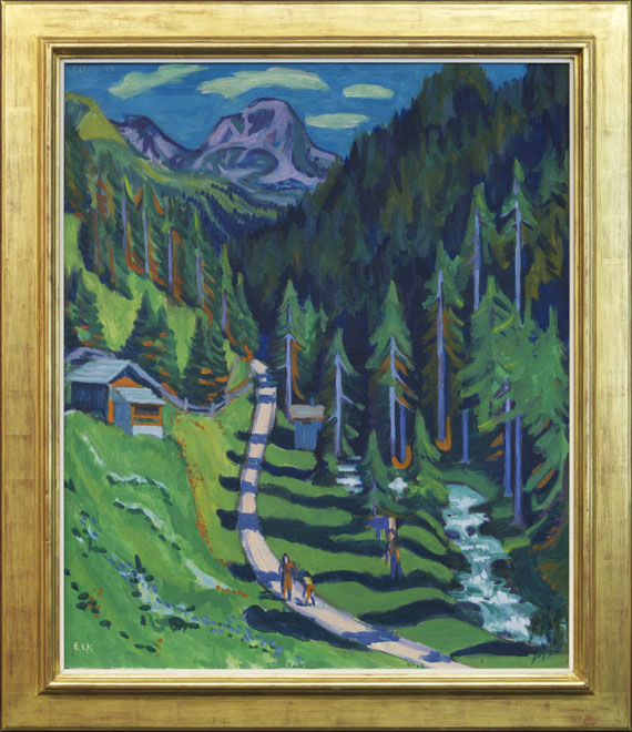 Ernst Ludwig Kirchner - Sertigweg - Image du cadre
