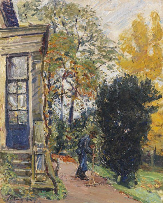 Max Slevogt - Gärtner vor dem Haus