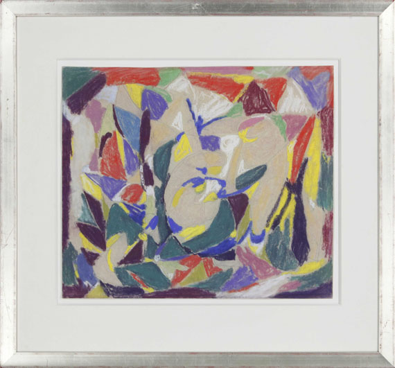 Adolf Hölzel - Abstrakte Komposition - Image du cadre