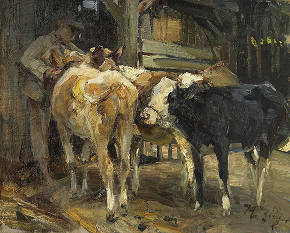 Zügel - Kühe vor dem Stall