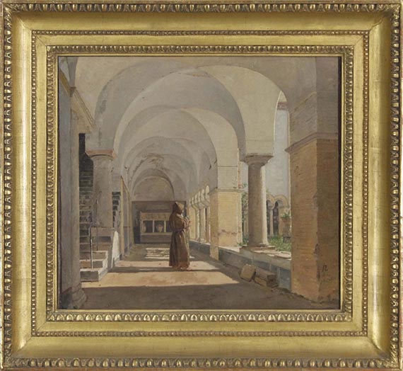 Jørgen Roed - Kreuzgang von San Lorenzo fuori le mura, Rom - Image du cadre