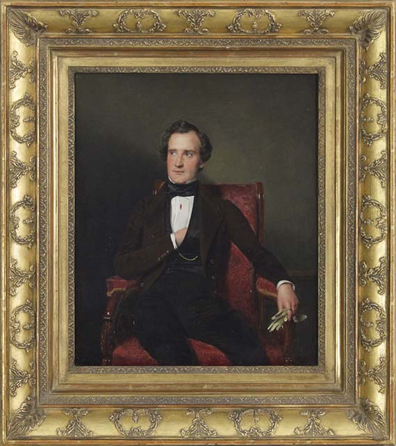 Ferdinand Georg Waldmüller - Carl Wilhelm Lucas (1803-1857), Hofschauspieler am k.u.k. Burgtheater - Image du cadre