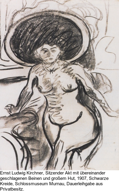 Ernst Ludwig Kirchner - Auf dem Bett sitzendes Mädchen - Autre image
