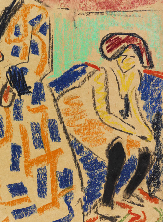 Ernst Ludwig Kirchner - Selbstbildnis mit Modell - Autre image