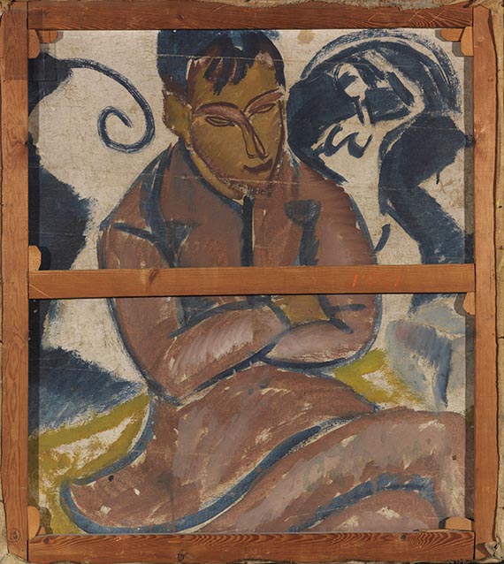 Ernst Ludwig Kirchner - Verblühte Tulpen / Porträt Simon Guttmann, sitzend - Autre image