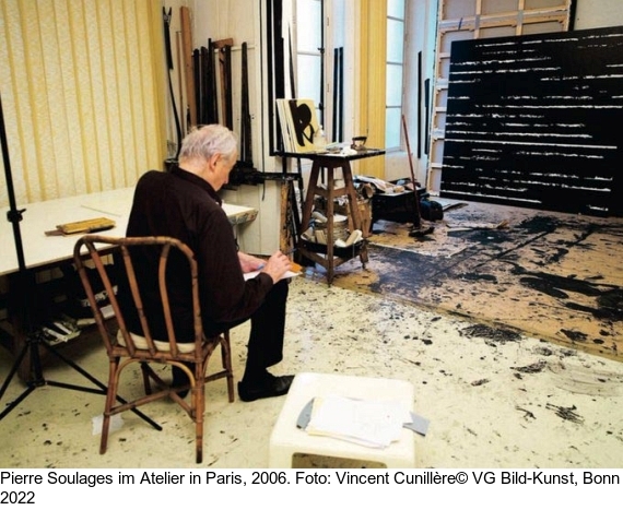 Pierre Soulages - Peinture 45 x 57 cm, 7 janvier 2000 - Autre image