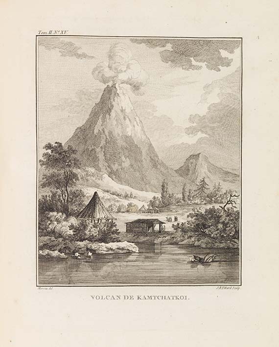 Jean Chappe d`Auteroche - Voyage en Siberie. 3 Textbände + 1 Atlas - Autre image