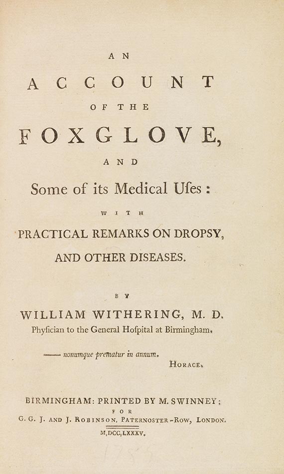 William Withering - An account of the foxglove - Autre image