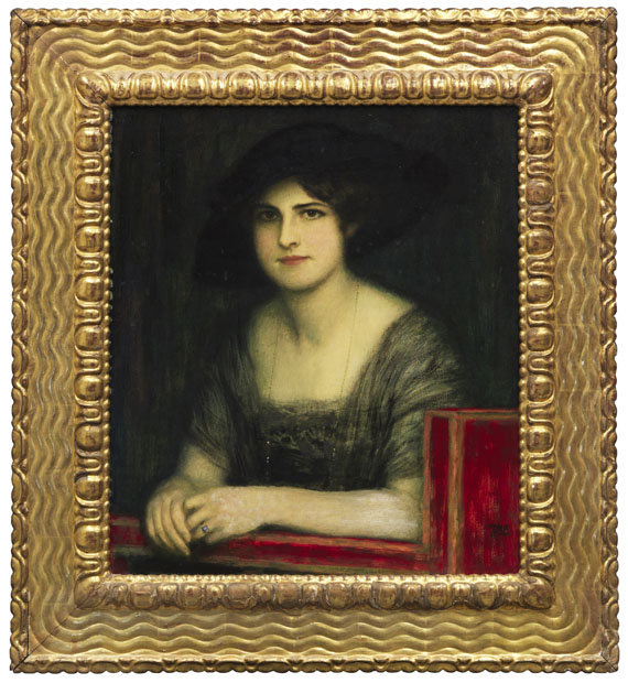 Franz von Stuck - Bildnis der Tochter Mary - Image du cadre