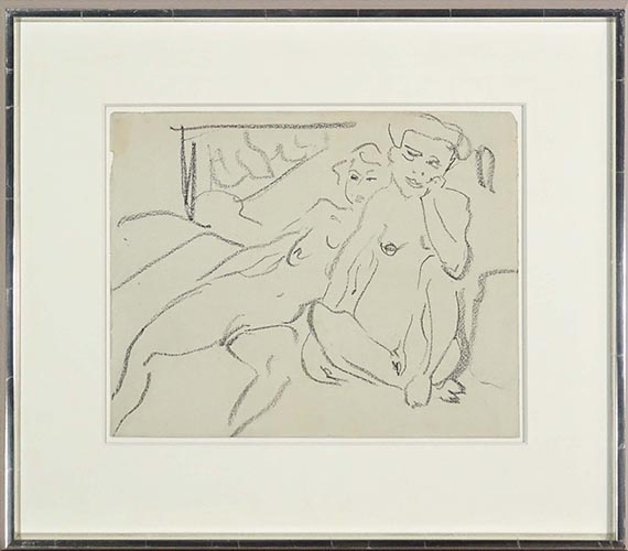 Ernst Ludwig Kirchner - Akte im Atelier - Image du cadre