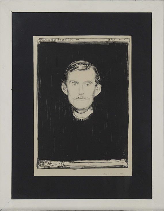 Edvard Munch - Selbstbildnis - Image du cadre