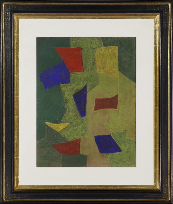 Serge Poliakoff - Composition abstraite - Image du cadre