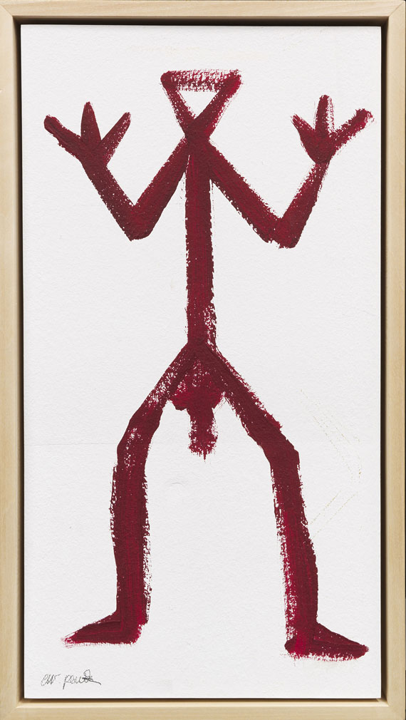 A. R. Penck (d.i. Ralf Winkler) - O. T. (für Brigitte) - Image du cadre