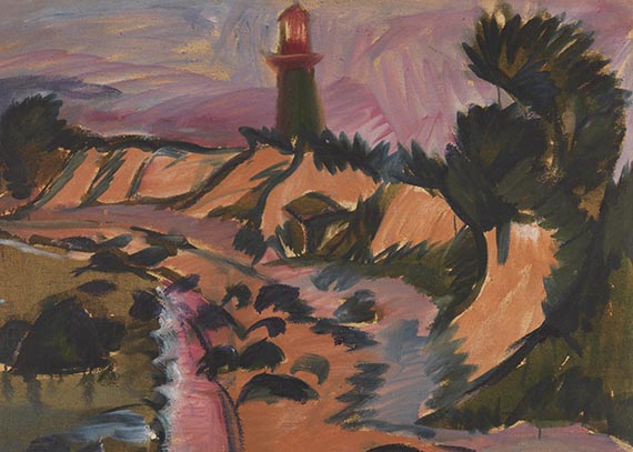 Ernst Ludwig Kirchner - Fehmarnküste mit Leuchtturm - Autre image
