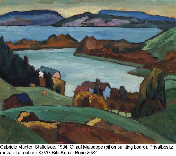 Gabriele Münter - Blick über den Staffelsee
